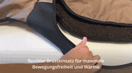 Elastisk neopren bryst indsats